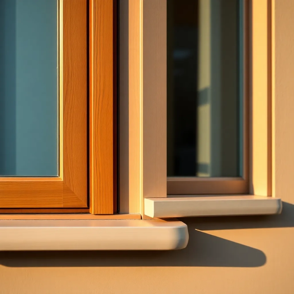 Jaki kolor parapetu zewnętrznego do okien orzech