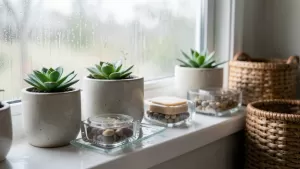 co na parapet w łazience