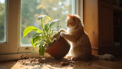 co zrobić żeby kot nie wchodził na parapet