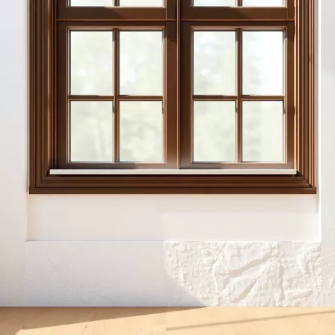 Jakie parapety wewnętrzne do brązowych okien