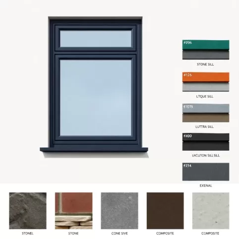 Jakie parapety zewnętrzne do antracytowych okien