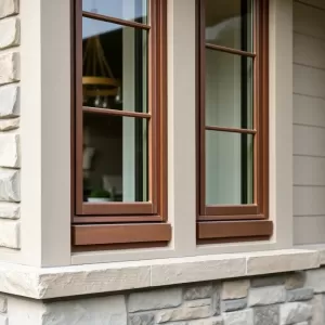 Jakie parapety zewnętrzne do brązowych okien