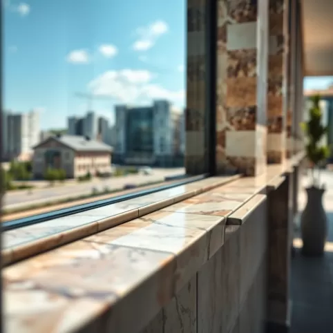 Parapety Zewnętrzne Z Aglomarmuru