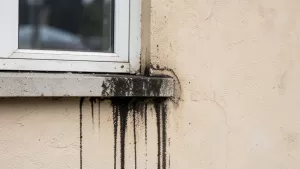 Zacieki Na Elewacji Pod Parapetem